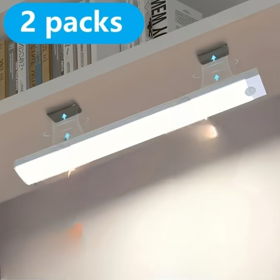 2-Pack Rechargeable LED Motion Sensor Lights – Wireless Cabinet & Kitchen Lighting