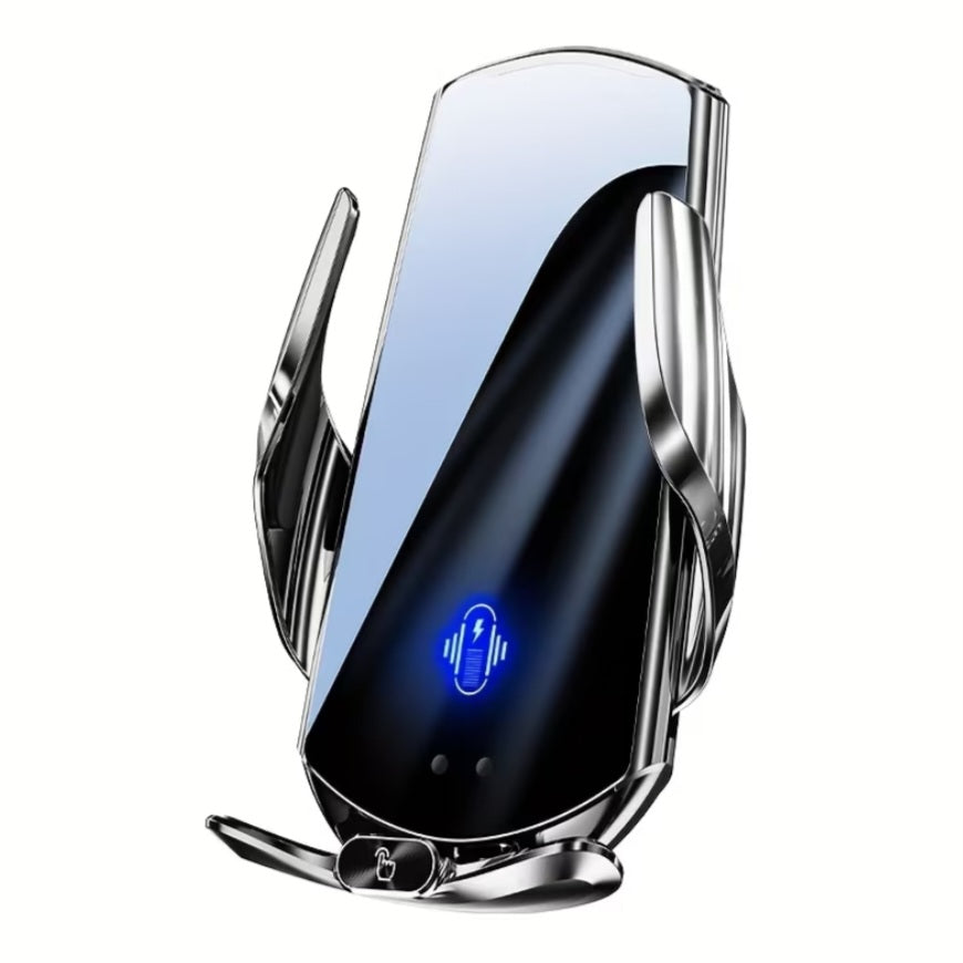 Smart Wireless Car Charger & Anti-Slip Phone Holder – iPhone & Android