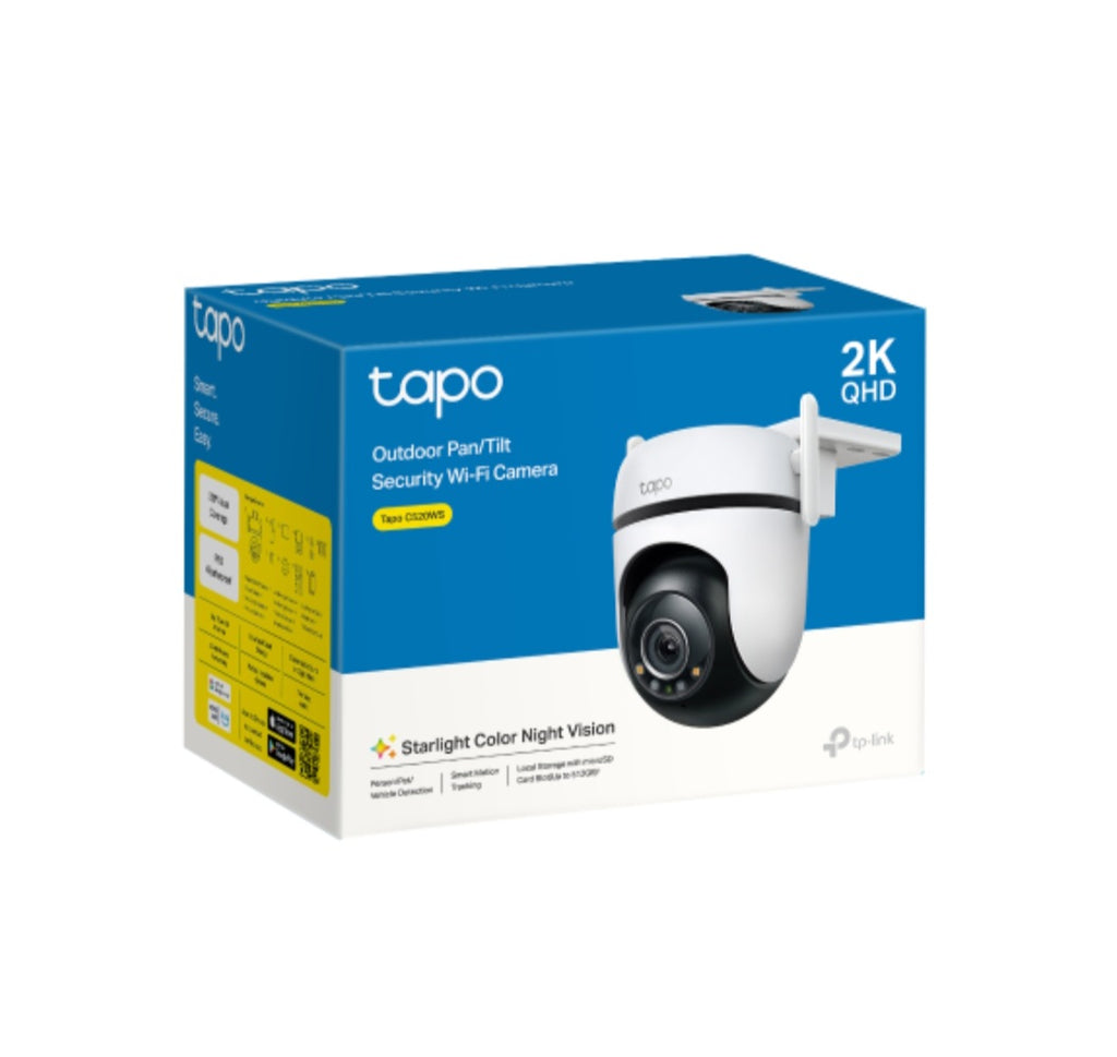 Tapo C520WS Outdoor Pan & Tilt Wi-Fi Camera | 2K QHD | Color Night Vision