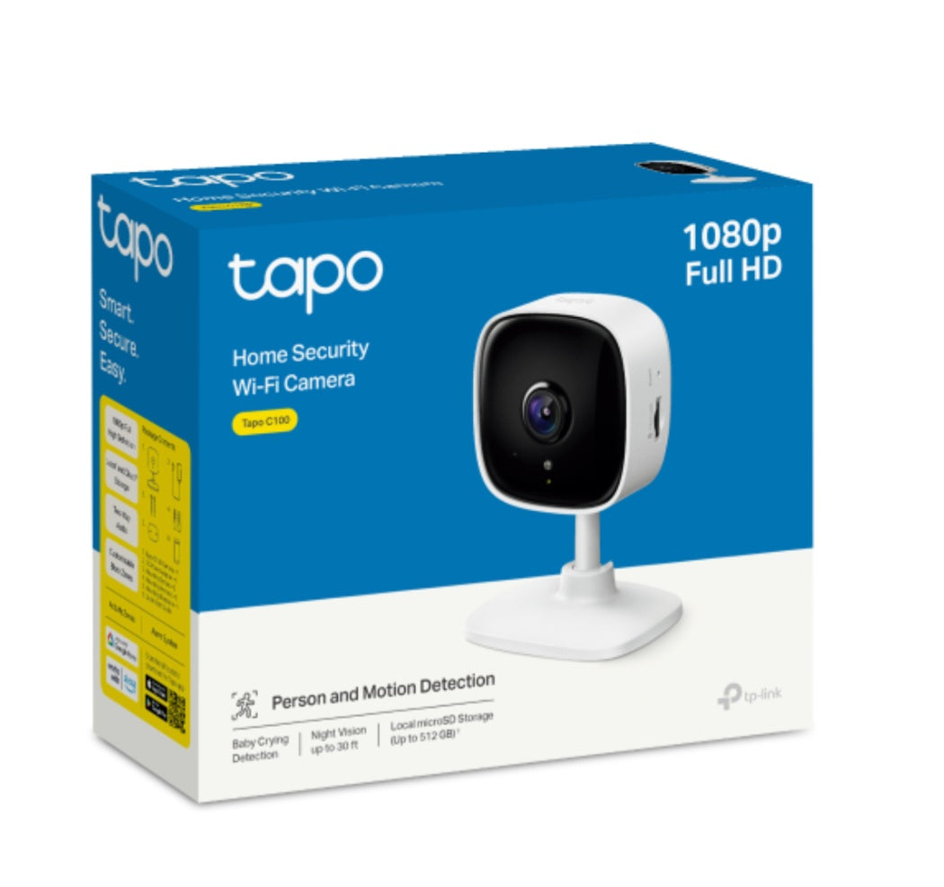 TP-Link Tapo TC60 1080p Full HD Indoor Wi-Fi Security Camera with Night Vision, Motion Detection & Two-Way Audio