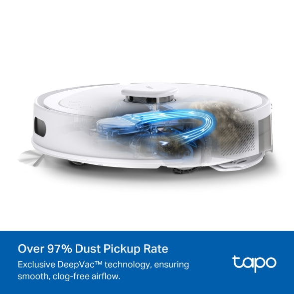 TP-Link Tapo RV30 Max Plus Robot Vacuum & Mop with Auto-Empty Dock (5,300Pa, LiDAR Navigation, Smart Mapping)