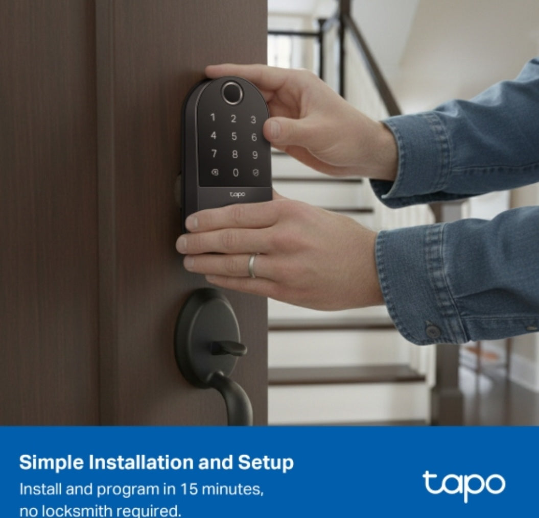 Tapo DL110 Smart Wi-Fi Door Lock with Fingerprint Recognition & App Control