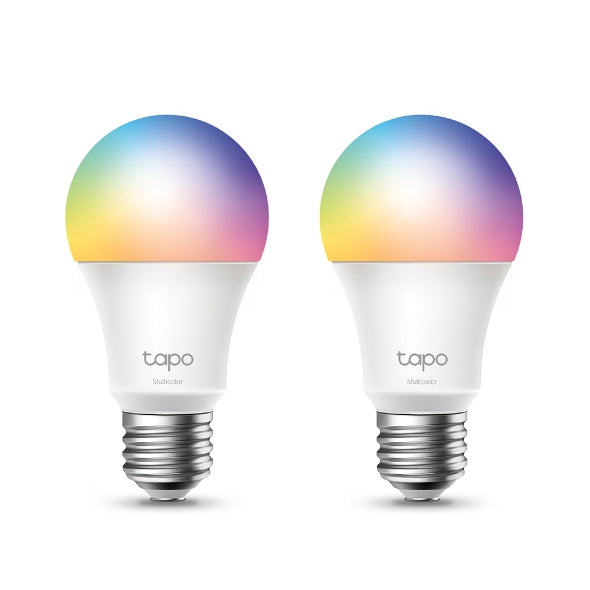 TP-Link Tapo L530E (2-Pack) Smart Wi-Fi Multicolour LED Bulbs | E27 | Dimmable | 806 Lumens | Voice Control | No Hub Required