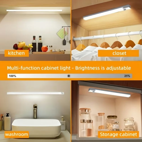 2-Pack Rechargeable LED Motion Sensor Lights – Wireless Cabinet & Kitchen Lighting