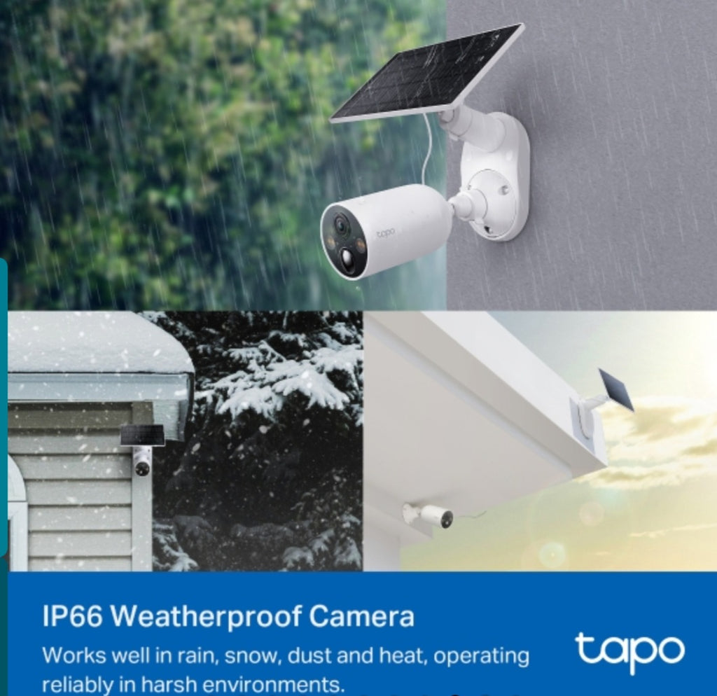TP-Link Tapo C425 KIT 2K QHD Wire-Free Solar Security Camera Kit – Outdoor Wi-Fi Camera with AI Detection & Color Night Vision