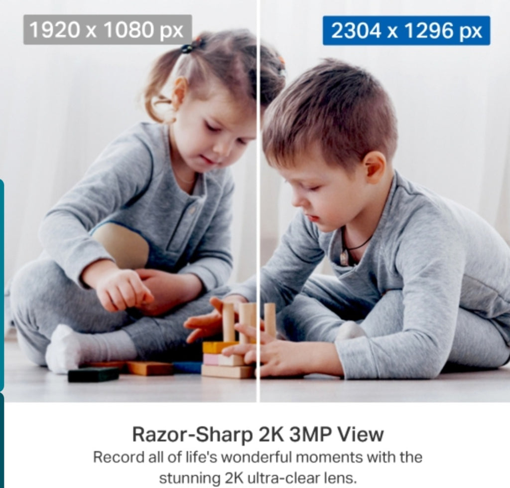 TP-Link Tapo C211 2K 3MP Smart Pan & Tilt Indoor Wi-Fi Security Camera with Motion Tracking, Night Vision & Two-Way Audio