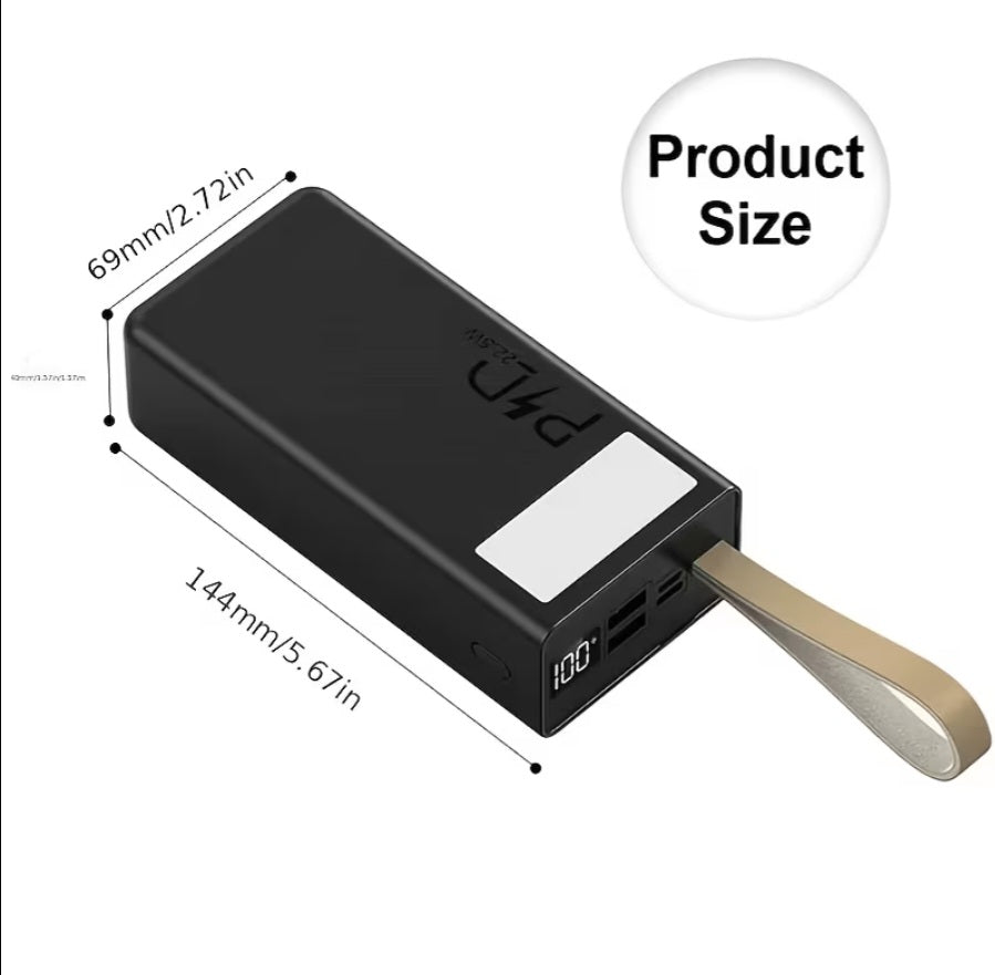 40,000mAh Fast Charge Power Bank – 22.5W USB-C with LCD Display