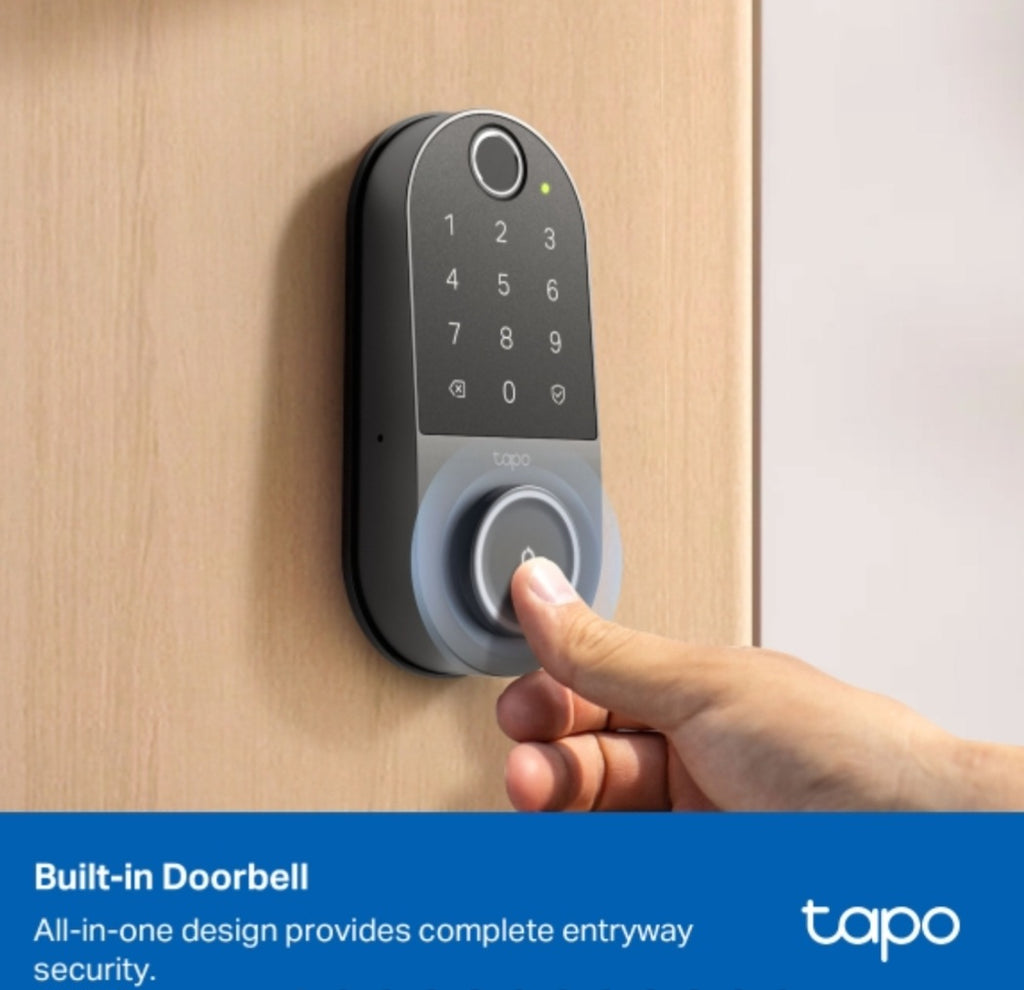 Tapo DL110 Smart Wi-Fi Door Lock with Fingerprint Recognition & App Control