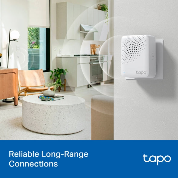 TP-Link Tapo H100 Smart Hub with Chime | Smart Home Hub for Tapo Sensors & Smart Devices