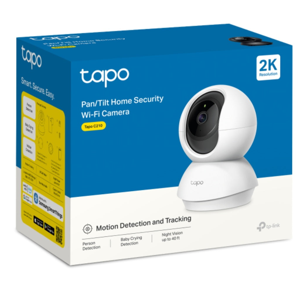 TP-Link Tapo C210 2K 3MP Smart Pan & Tilt Wi-Fi Security Camera