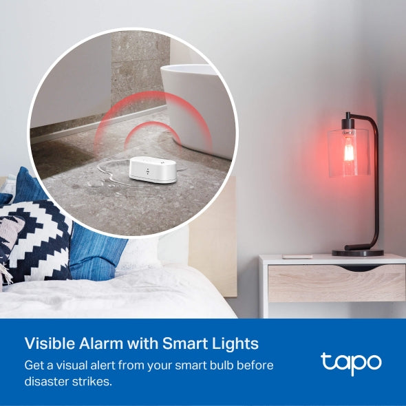 TP-Link Tapo T300 Smart Water Leak Sensor | IP67 Waterproof | 90dB Alarm | Instant App Alerts | Hub Required