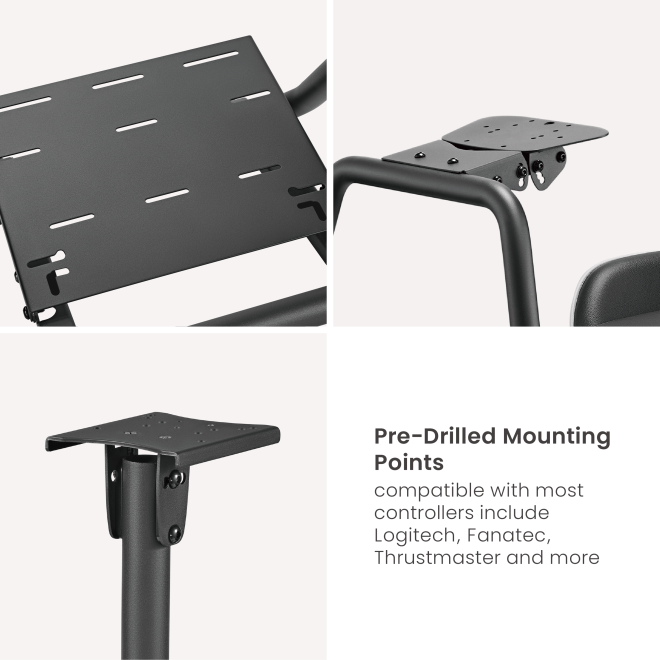 LUMI LRS09-BS03 Racing Simulator Cockpit with Monitor Mount